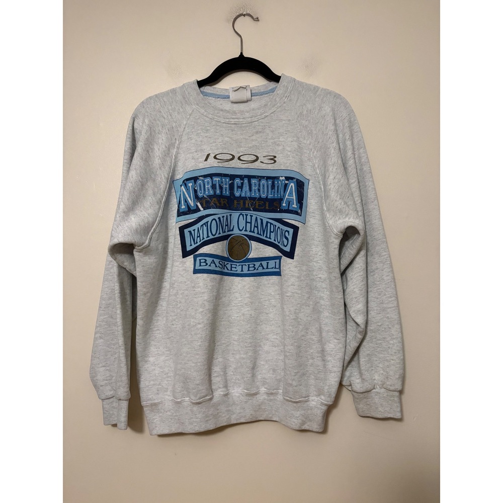 Vintage 1993 North Carolina Tar Heels National Champions Sweatshirt Santee Large